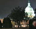 US Capitol illuminated at night
